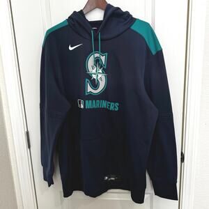 Seattle Mariners Pullover Hoodie Sweatshirt Men’s 2XL  Therma-Fit Nike Baseball